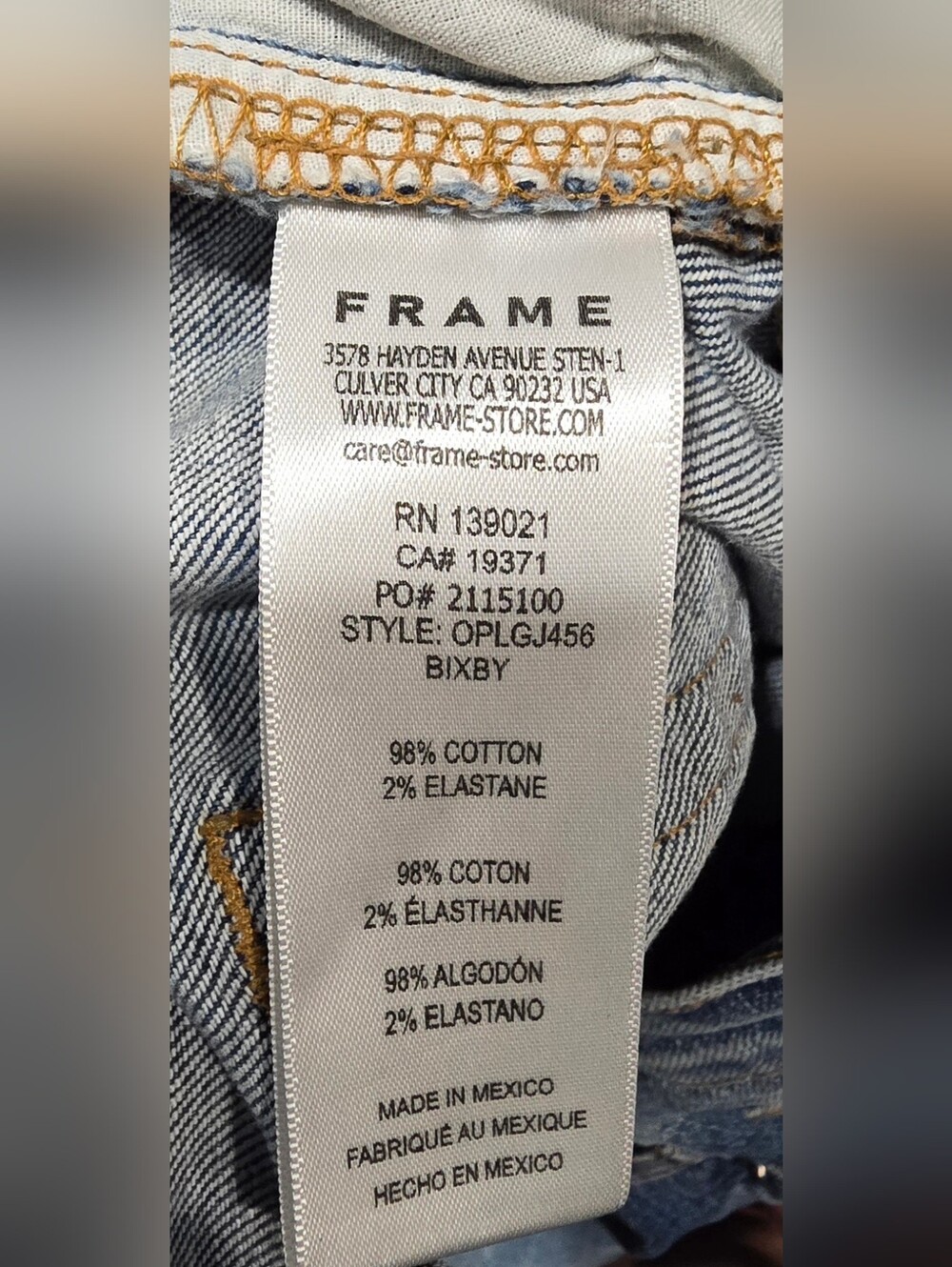 FRAME Le Garcon Midrise Boyfriend Fit Jean Size 33 - Picture 7 of 7